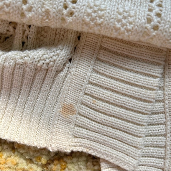 Cream White Knit Sweater Top - Picture 5 of 5
